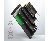 Axagon EEM2-SBC, USB-C 3.2 Gen 2 - M.2 SATA SSD RAW box, bezśrubowy - 1353419 - zdjęcie 9